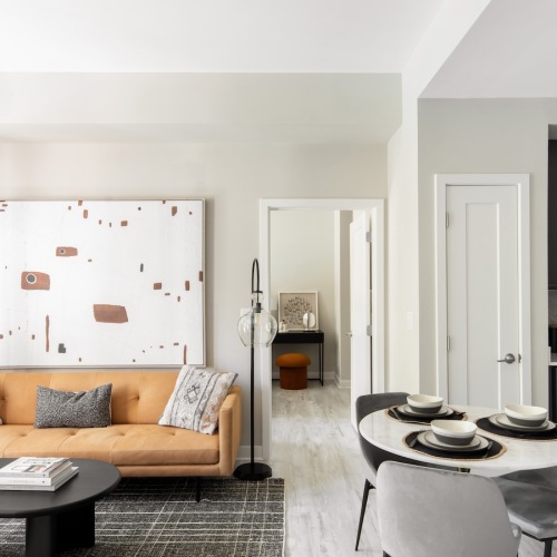 Modern furnished model apartment at Aventon Huntington Station Modern furnished model apartment at Aventon Huntington Station