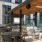 Outdoor TV and grilling station in Aventon Huntington Station's courtyard